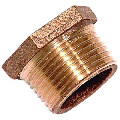 Hex Bushing - Lead-Free Brass - 3/8" x 1/4" - MIP x FIP