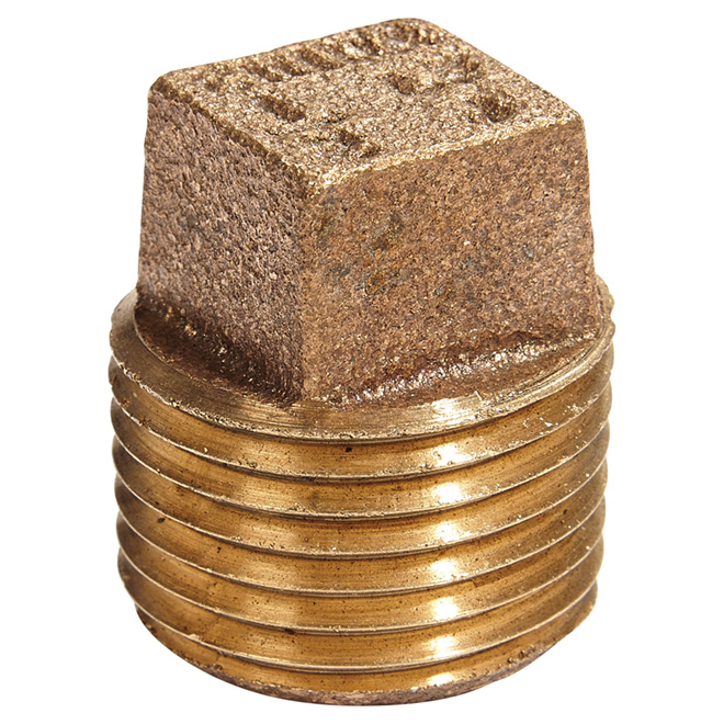 Plug - Lead-Free Brass - Square Head - 1/2" - MIP