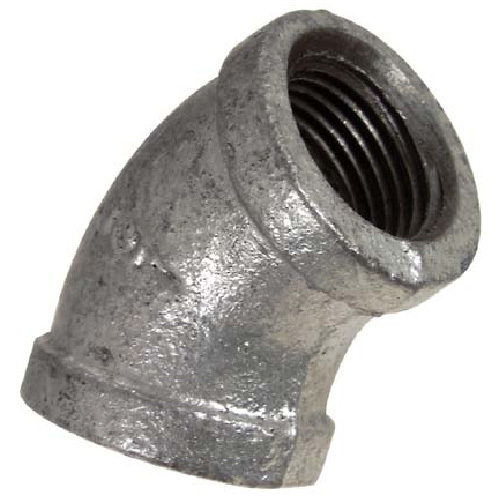Coude galvanisé 45°