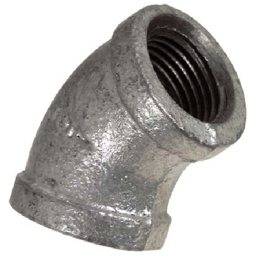 Coude galvanisé 45°
