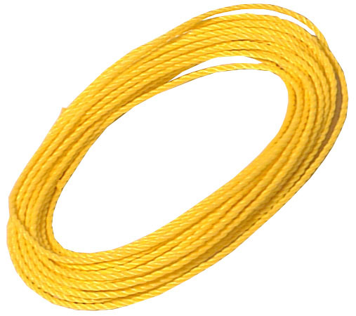 Twisted Rope - 3-Strand - 3/16" x 50' - Yellow