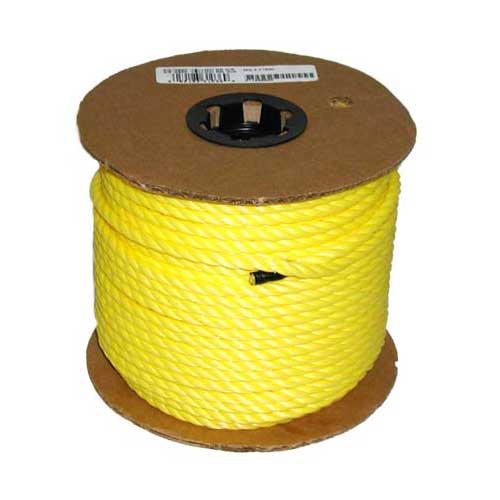 Twisted Rope - 3-Strand - 3/8" x 250' - Yellow