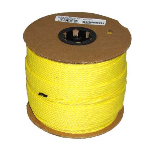 Corde retordue à 3 torons, 3/16", jaune
