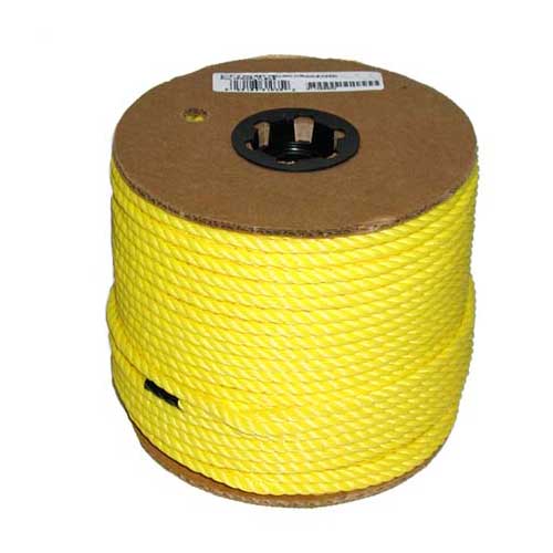 Corde retordue à 3 torons, 5/16", jaune