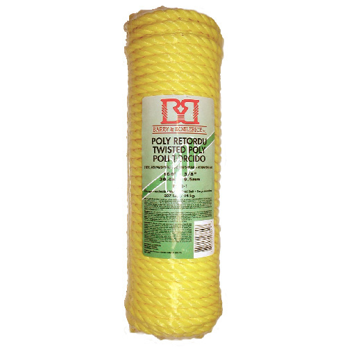 Corde retordue à 3 torons, 3/8" x 100', jaune