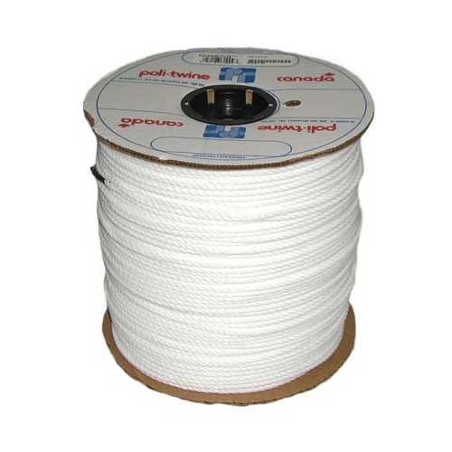 Corde retordue à 3 torons, 3/16", blanc