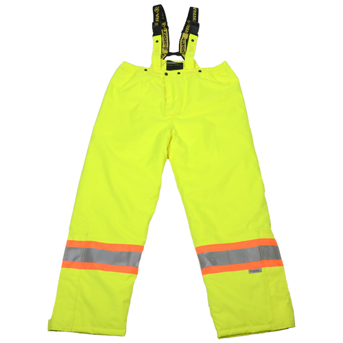 PANTALON DOUBLÉ À BRETELLES