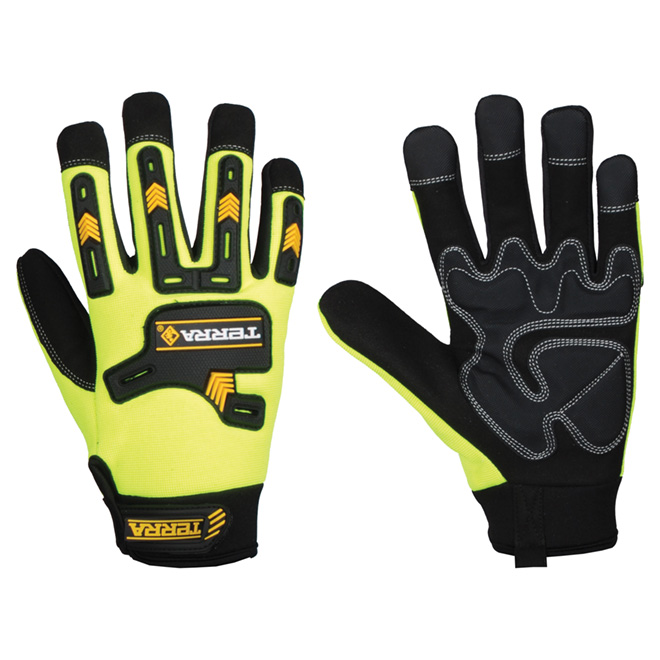 High-Visibility Working Gloves - X-Large