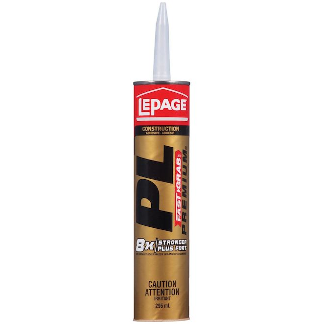 Adhésif de construction PL FastGrab 250 ml, gris