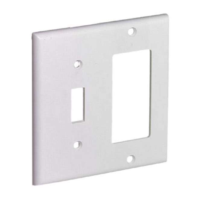 Plaque combinée en plastique, blanc
