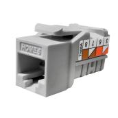 Connecteur modulaire réseau Ethernet Cat6 Quickport, gris