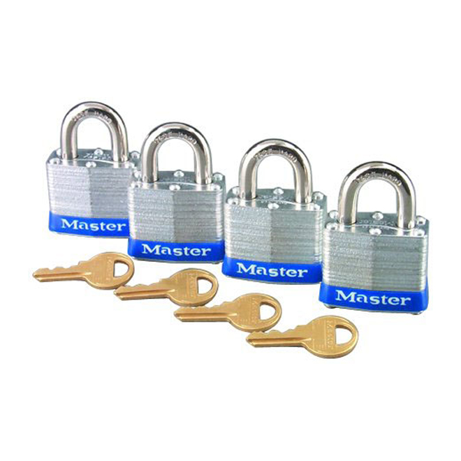 Cadenas à haute sécurité 1 1/2" - Paquet de 4