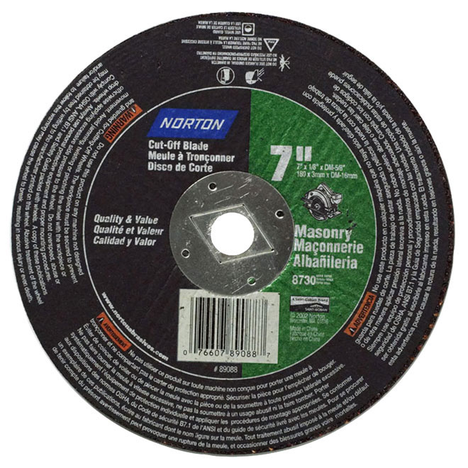 Masonry cutting wheel