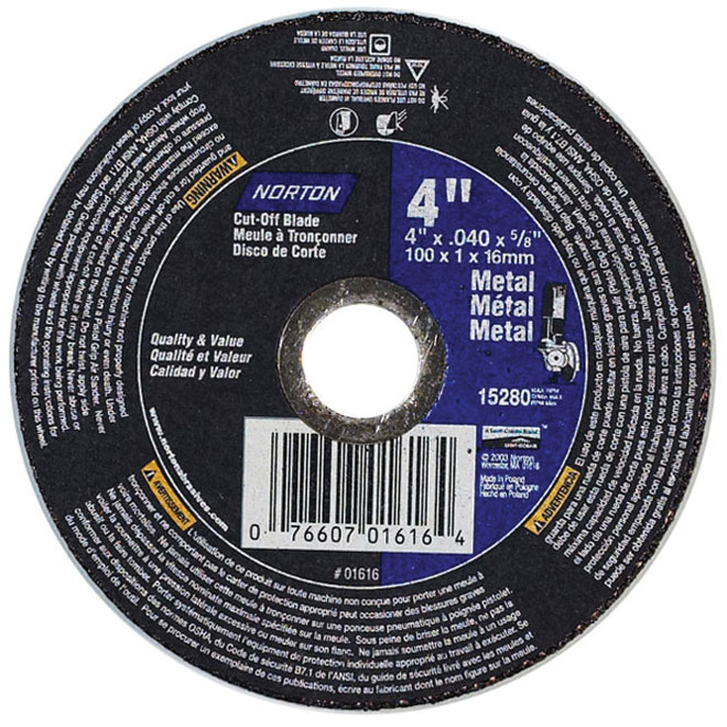 Metal Cut-Off Blade - 4"