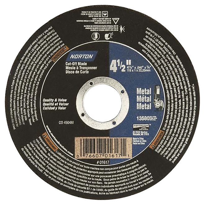 Metal Cut-Off Blade - 4 1/2"