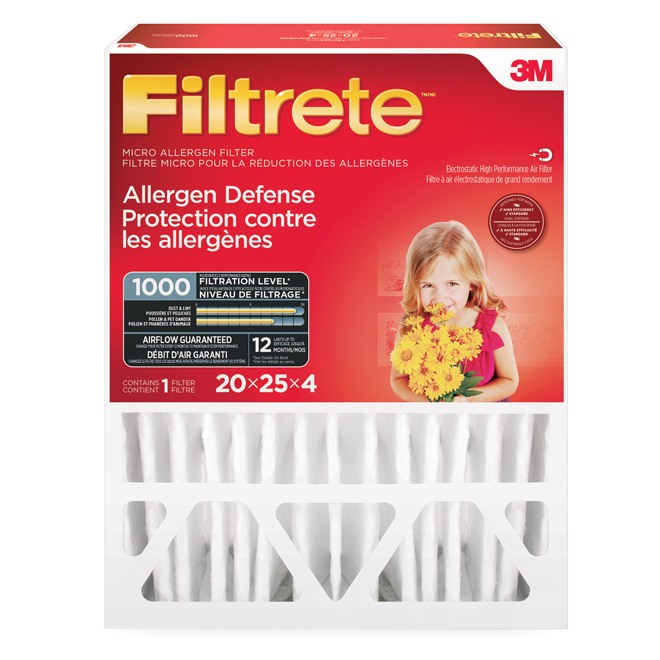 Filtre allergène