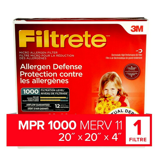 Filtre pour fournaise