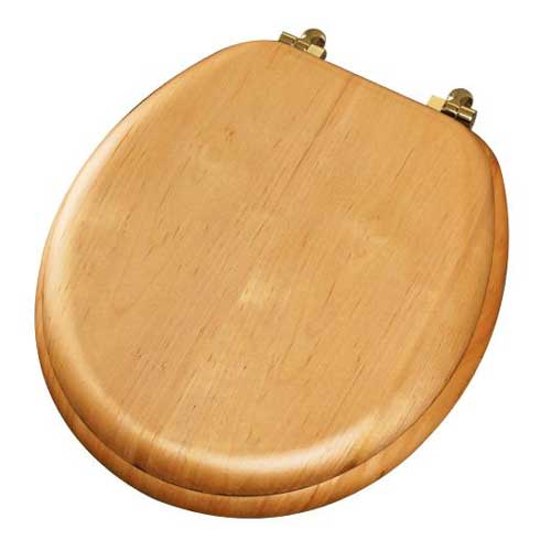 Siège de toilette en bois, chêne naturel