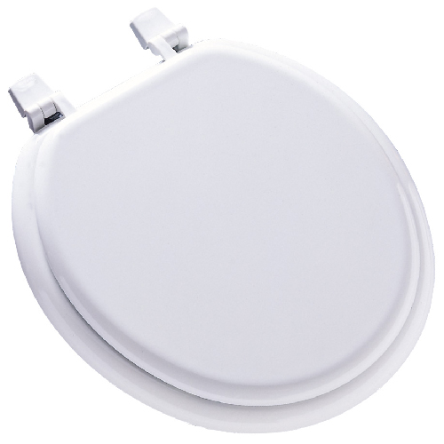 Molded Wood Toilet Seat - Regular - White