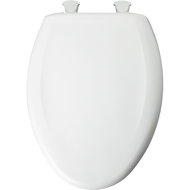 Plastic Toilet Seat - Elongated - White