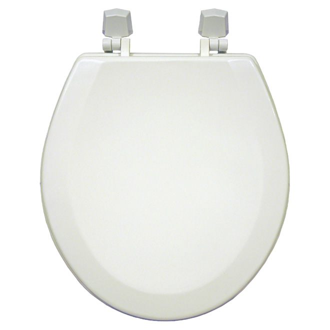 Molded Wood Toilet Seat - Regular - White