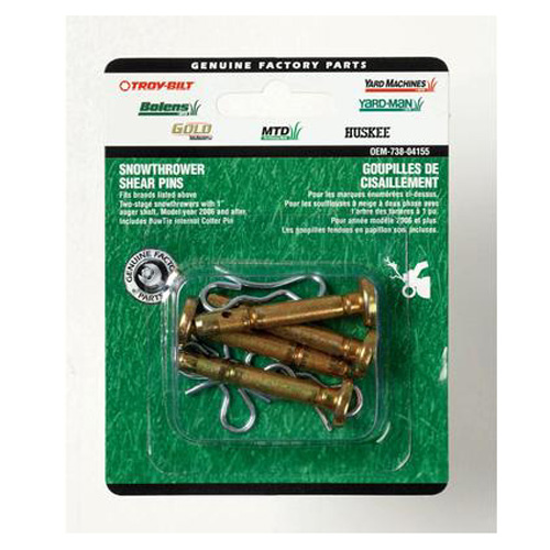 Shear Pin for Snowblower