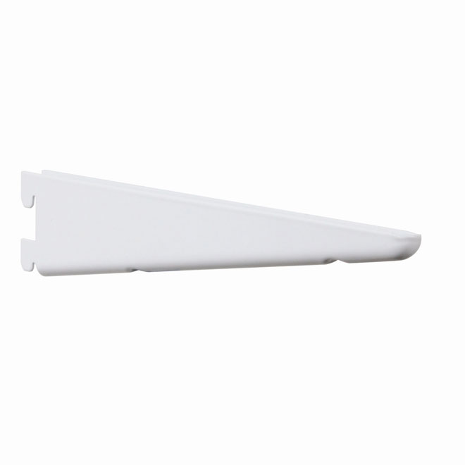 Steel Double Bracket - 9" - White
