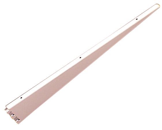 Steel Double Bracket - 18 1/2" - White