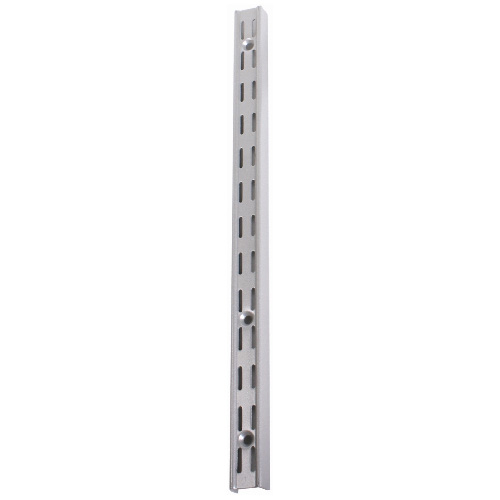 Montant avec doubles encoches, 63", titane