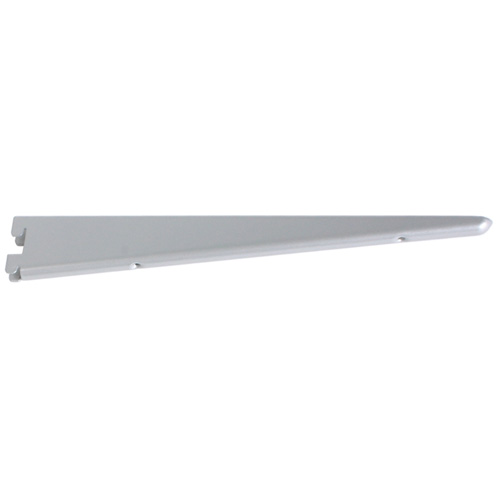 Steel Double Shelf Bracket - 12 1/2" - Titanium