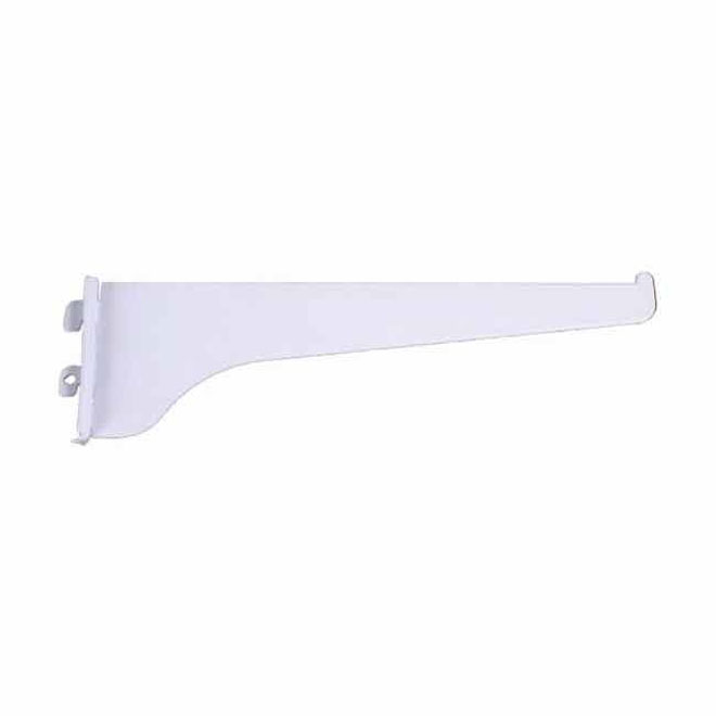 Single Steel Shelf Bracket - 18" - White