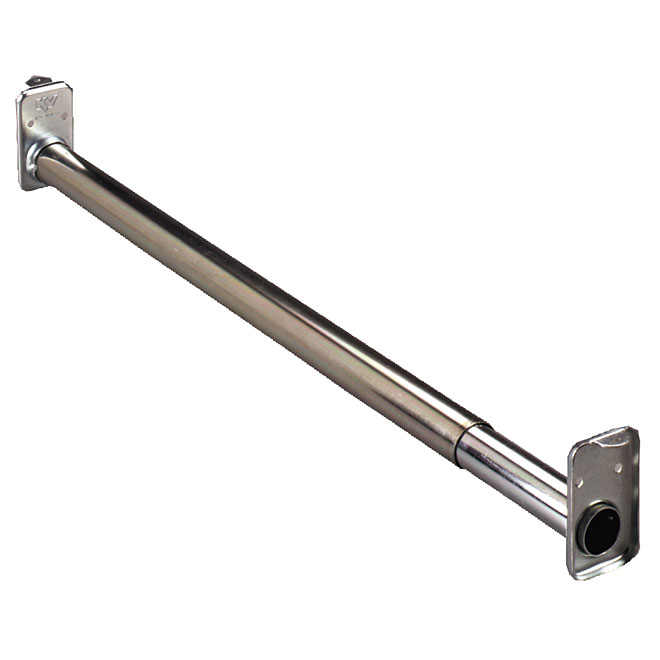 Extendable Closet Rod 30"-48" - Zinc