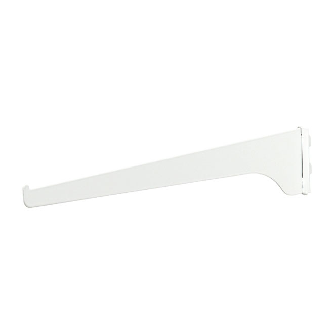 Steel Shelf Bracket - 16" - White