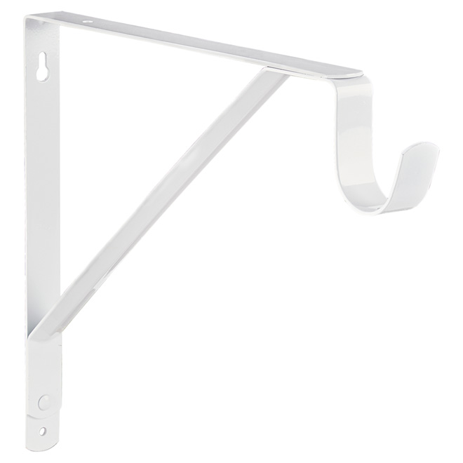 Shelf and Rod Support - White - 11"