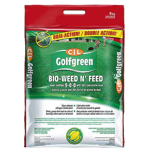 Engrais à gazon 9-0-0 bio « Weed N'Feed »