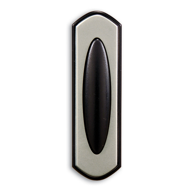 Wireless Door Bell Button, Black/Nickel