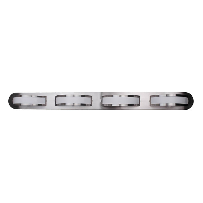 4-Light Wall Sconce - Satin Steel