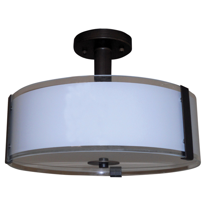 "Sinclair" 3- Light Semi Flush-Mount - 14"
