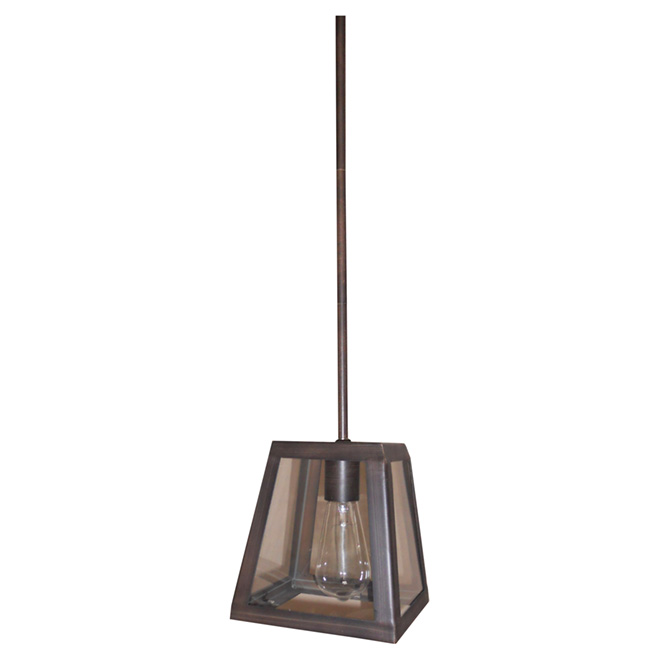 "Edison" 1-Light Pendant Light - 8"