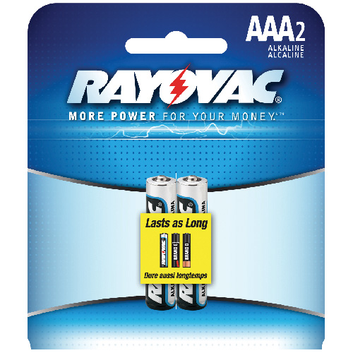 ALCALINE AAA PAQUET DE 2