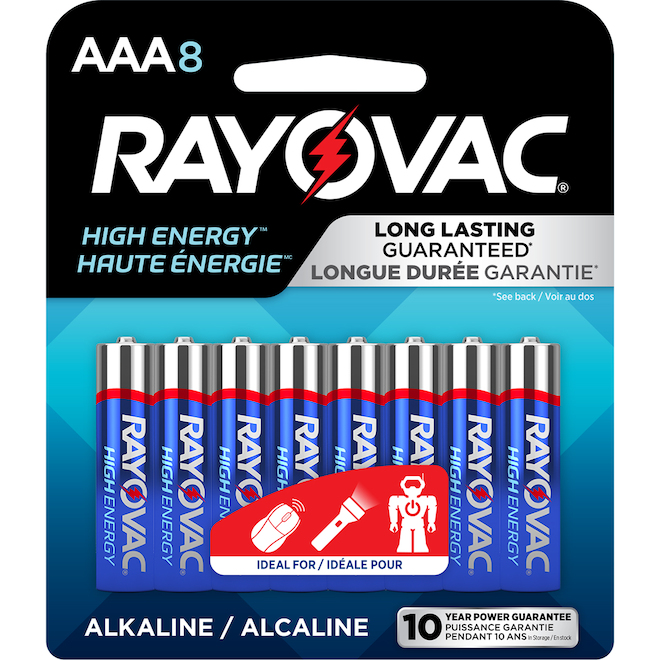 ALCALINE AAA PAQUET DE 8