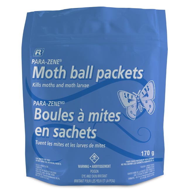 Boules à mites en sachets