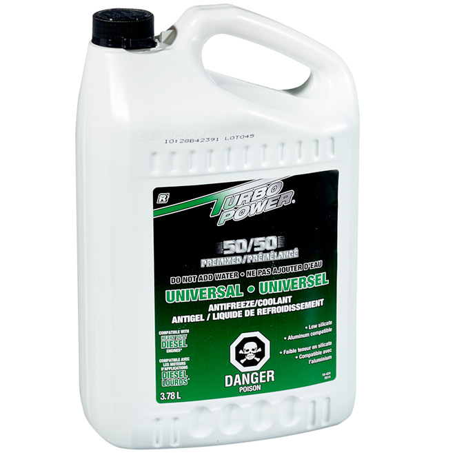 Antigel et liquide de refroidissement 50/50 universel 3,78 l