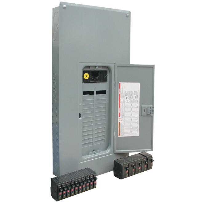 Ensemble panneau QO 100 A, 24 espaces/48 circuits