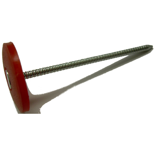 Plastic Cap Nails - Electro-Galvanized - 2" - 100/Box