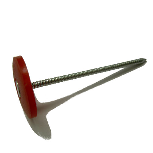 Plastic Cap Nails - Electro-Galvanized - 2 1/2" - 2000/Box