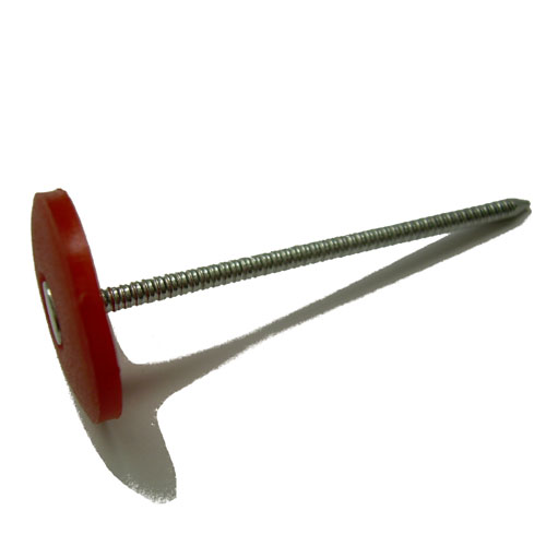 Plastic Cap Nails - Electro-Galvanized - 3" - 2000/Box