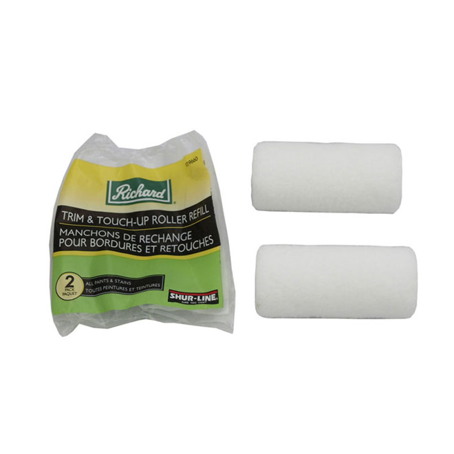 Trim and Touch-Up Roller Refills - 3" - 2-Pack