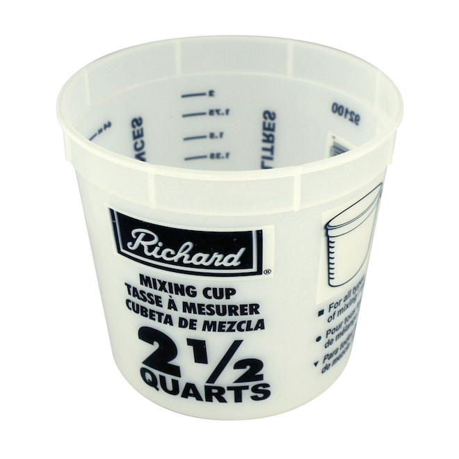 Pot pour mélange de peinture, 2,36 l