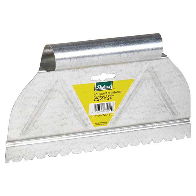 Étendeur à colle à dents en « V », 9 po